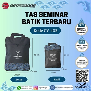 Tas Seminar Batik Terbaru Tas Seminar Kit Kode CV-402 Batik