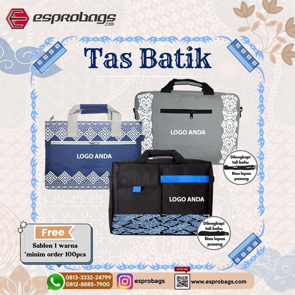 Batik Bags Screenprint Latest Batik Bags 2024 Batik Seminar Bags Batik Work Bags Batik Document Bags