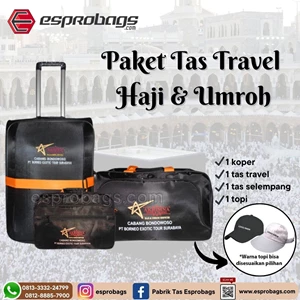 Paket Tas Haji & Umroh Terbaru Travel Set Haji Umroh Tas Trolly Tas Koper Tas Selempang Tas Passpor Tas Travel