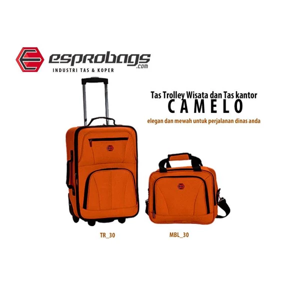 TOURIST TROLLEY BAG AND BRIEFCASE ESPRO CAMELO