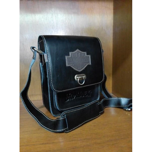 HARLEY DAVIDSON leather sling bag KK-27