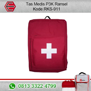 Medical First Aid Bag Backpack Red