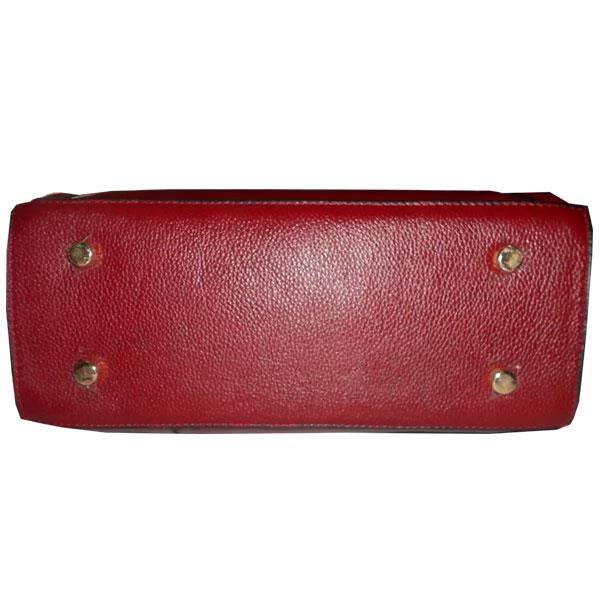 Handbag Leather Mini Handbag Genuine Leather-Red