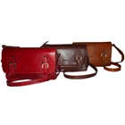 Leather Sling bag Brown-women's 3