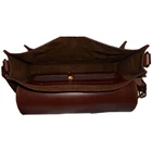 Leather Sling bag Brown women's 4