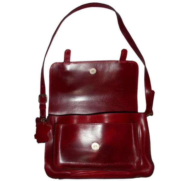 Leather Sling Bag Lady Red