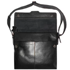 Leather Sling Bag Black - Men's 4