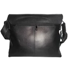 Leather Sling Bag Black - Men's 5