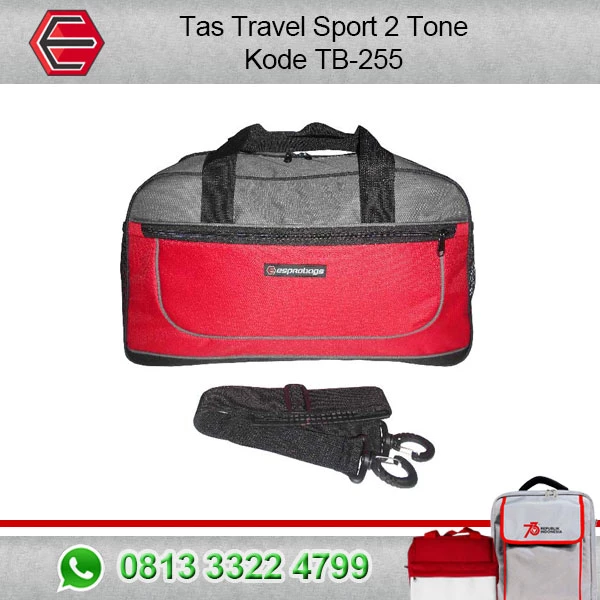Travel Bag Sport 2 Tone Aspalt Colour new TB-255