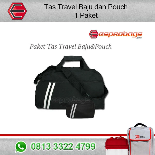 Travel Bag Clothes and Pouch one set