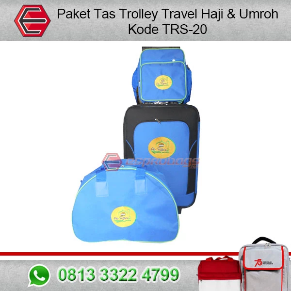 Paket Tas Troley Travel Haji & Umroh Kode TRS-20
