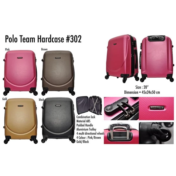 Polo Team Tas Koper Hardcase Kabin Size 20inc 302 Koper Branded