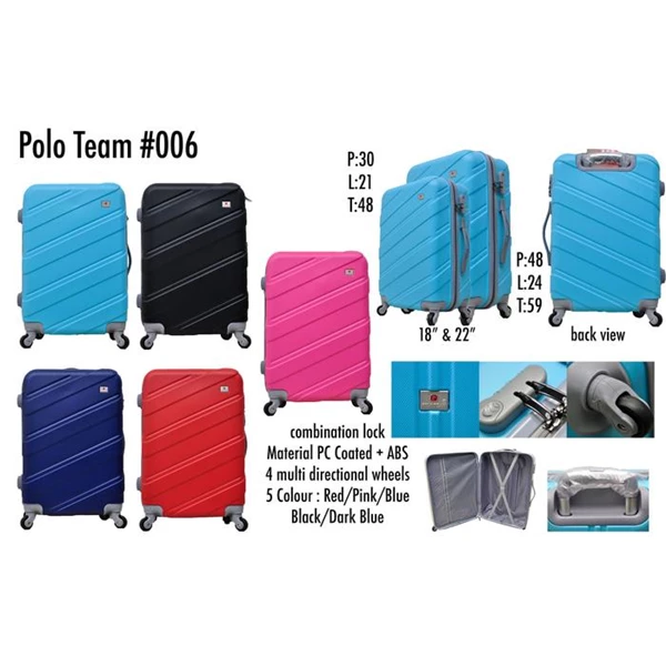 Polo Team Tas Koper Hardcase Kabin 006 Size 22inc Koper Branded