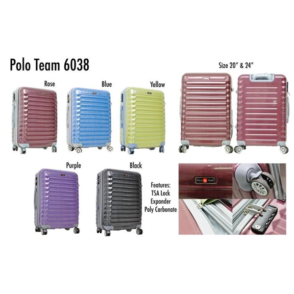 Polo Team Tas Koper Hardcase 6038 Size 20inc Koper Branded