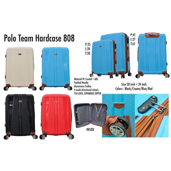 Polo Team Tas Koper Hardcase 808 Size 20inc Koper Branded