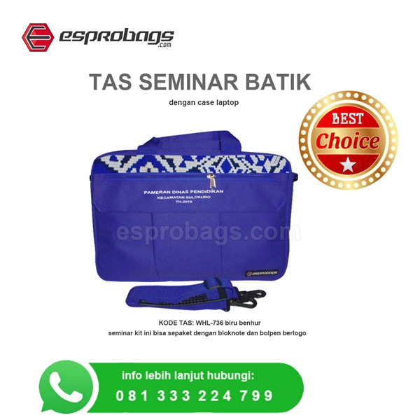 Batik Seminar Laptop Bag