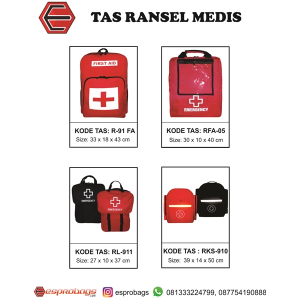 Collection Health Medical Bag Esprobags as of March 2022